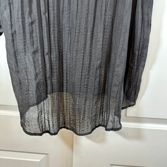 Black Soft Crinkle Swimsuit Cover-up Dress 1X - Picture 12 of 14